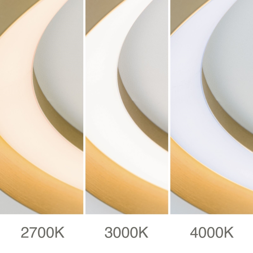 LED Prigušiva plafonjera MANTA LED/38W/230V 2700/3000/4000K pr. 45 cm zlatna