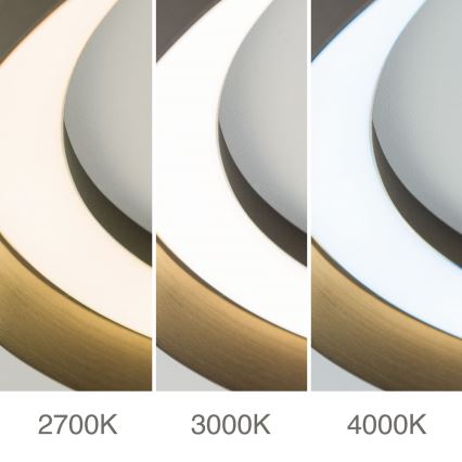 LED Prigušiva plafonjera MANTA LED/38W/230V 2700/3000/4000K pr. 45 cm braon