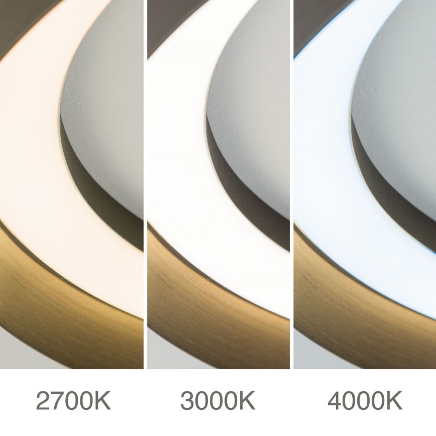 LED Prigušiva plafonjera MANTA LED/38W/230V 2700/3000/4000K pr. 45 cm braon
