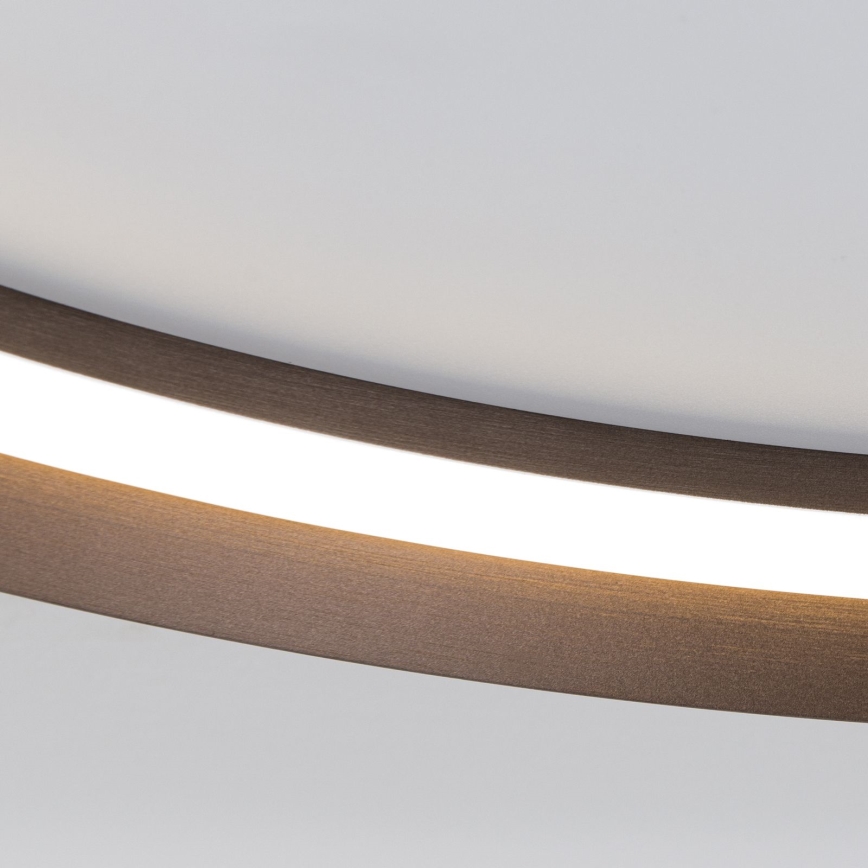 LED Prigušiva plafonjera MANTA LED/38W/230V 2700/3000/4000K pr. 45 cm braon