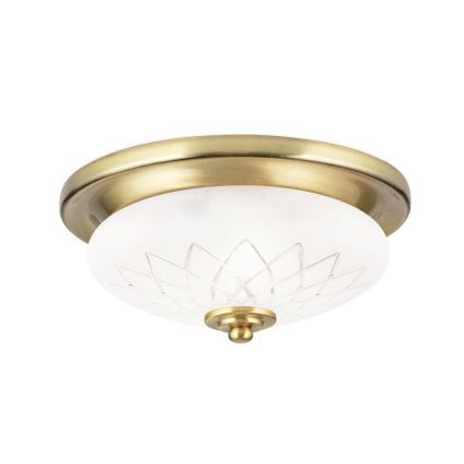 Plafonjera PORTO 1xE27/40W/230V pr. 26 cm zlatna