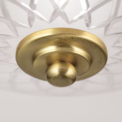 Plafonjera PORTO 1xE27/40W/230V pr. 26 cm zlatna