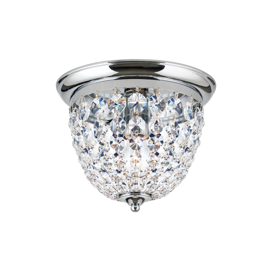 Kristalna plafonjera PLAFOND 1xE27/40W/230V pr. 26 cm sjajni krom