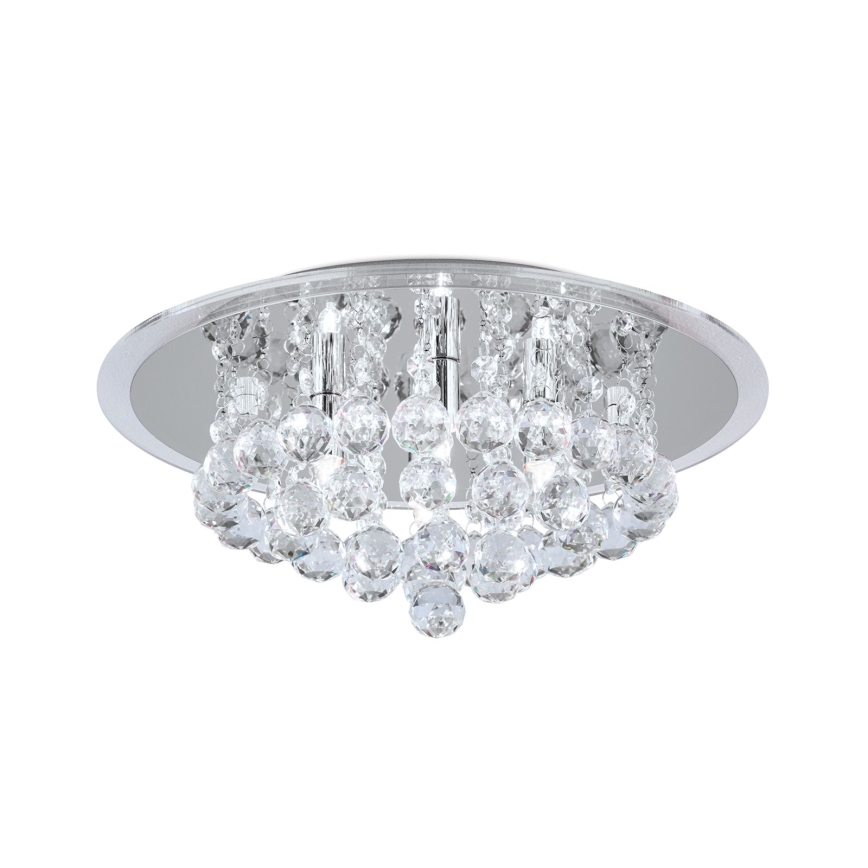 Kristalna plafonjera GLORIA 4xG9/40W/230V pr. 38 cm prozirna/sjajni krom
