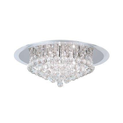 Kristalna plafonjera GLORIA 6xG9/40W/230V pr. 50 cm prozirna/sjajni krom