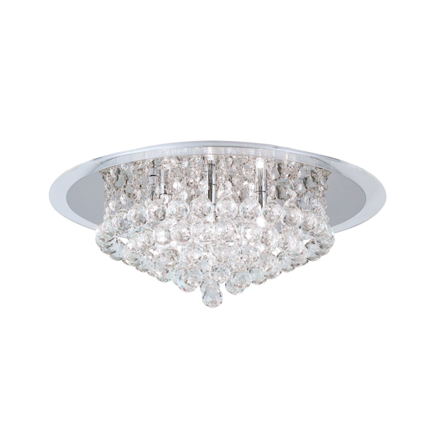 Kristalna plafonjera GLORIA 6xG9/40W/230V pr. 50 cm prozirna/sjajni krom