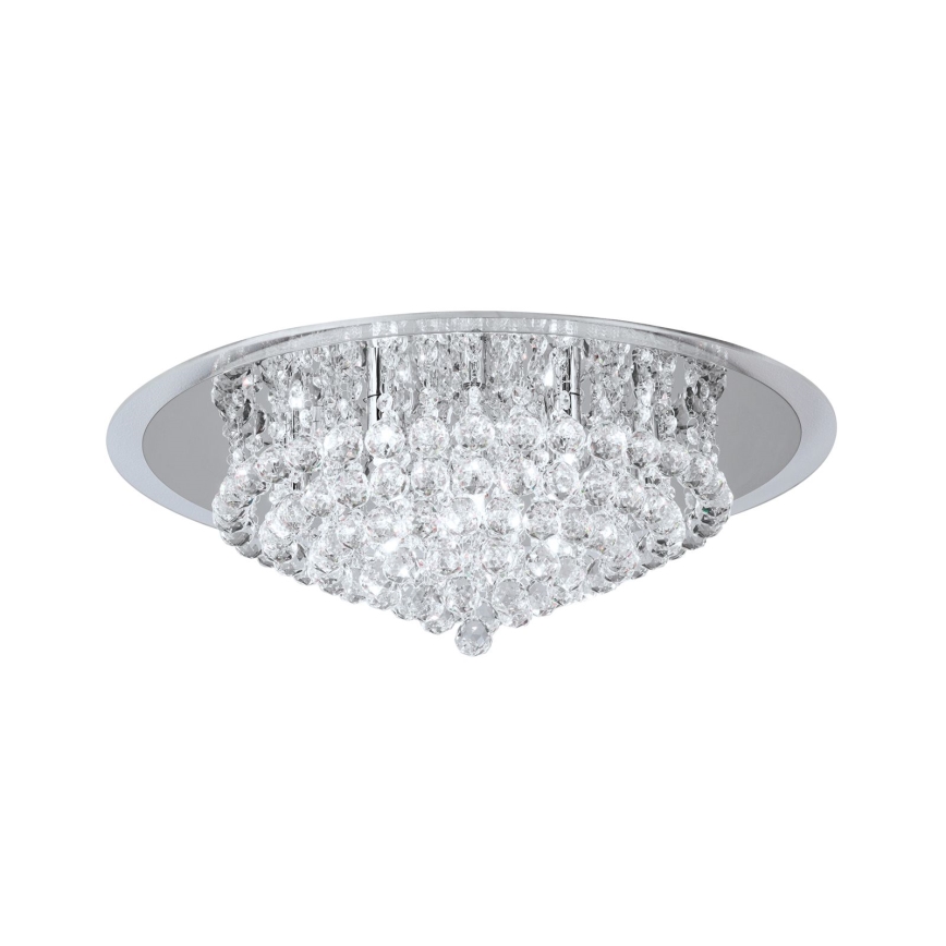 Kristalna plafonjera GLORIA 9xG9/40W/230V pr. 62 cm prozirna/sjajni krom