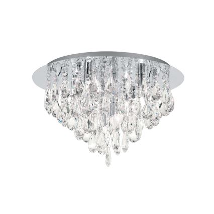 Kristalna plafonjera CELESTE 6xG9/40W/230V pr. 45 cm sjajni krom