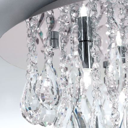 Kristalna plafonjera CELESTE 6xG9/40W/230V pr. 45 cm sjajni krom
