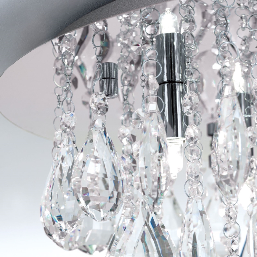 Kristalna plafonjera CELESTE 6xG9/40W/230V pr. 45 cm sjajni krom