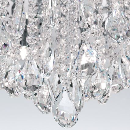 Kristalna plafonjera CELESTE 12xG9/40W/230V pr. 75 cm sjajni krom
