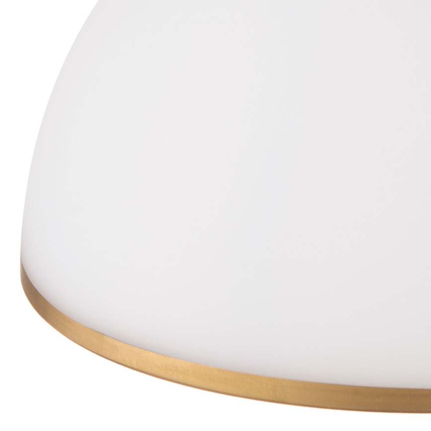 Luster na lancu OLD LAMP 1xE27/40W/230V pr. 30 cm bela/mesing