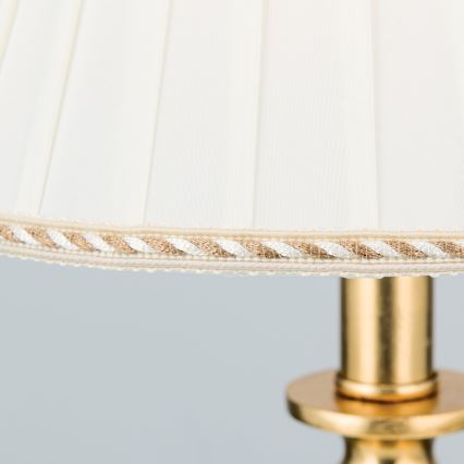 Stona lampa FONSA 1xE27/60W/230V 61 cm bela/zlatna