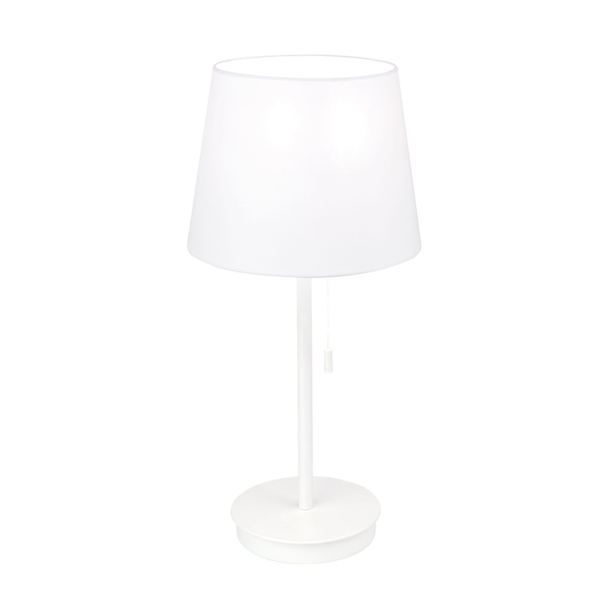 Stona lampa sa USB portom LUDWIG 1xE27/40W/230V 50 cm bela