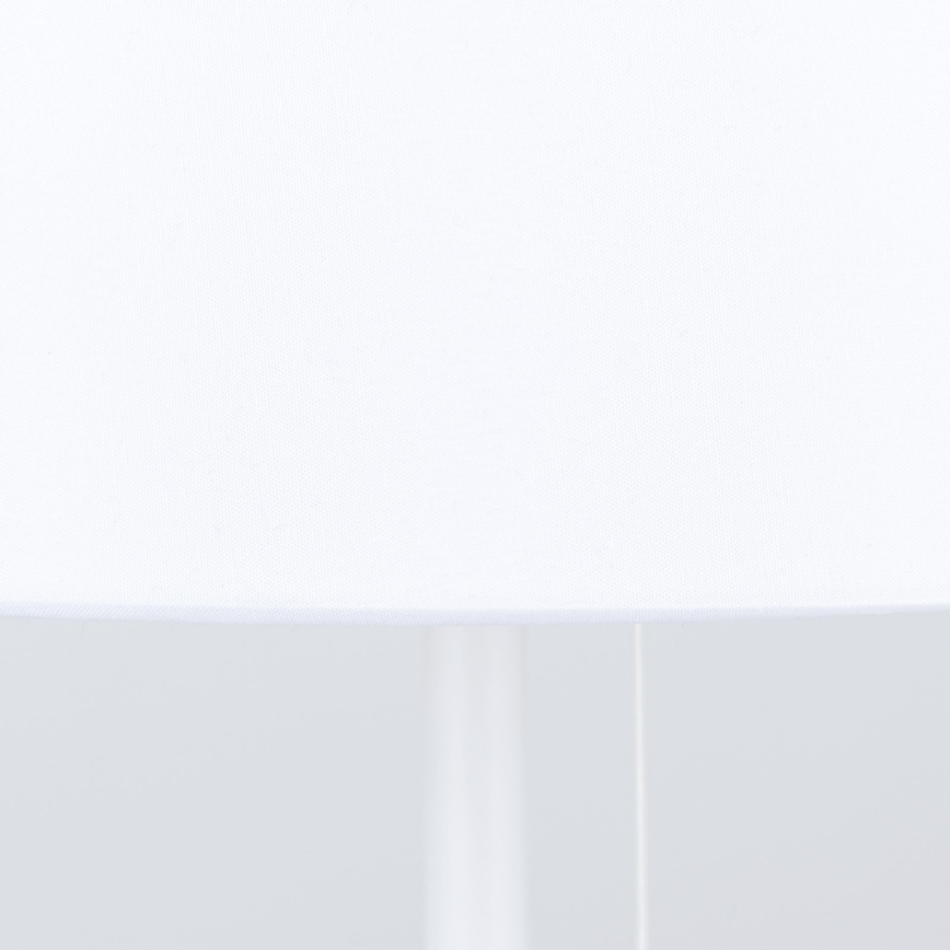 Stona lampa sa USB portom LUDWIG 1xE27/40W/230V 50 cm bela