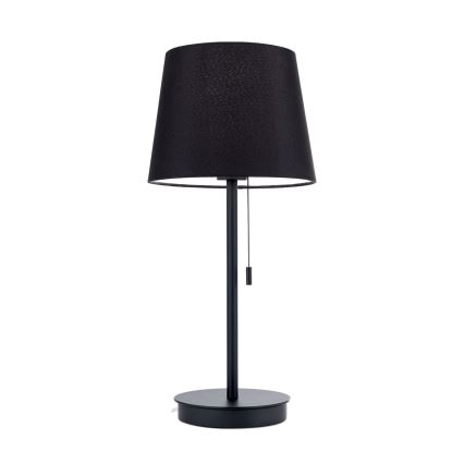 Stona lampa sa USB portom LUDWIG 1xE27/40W/230V 50 cm crno