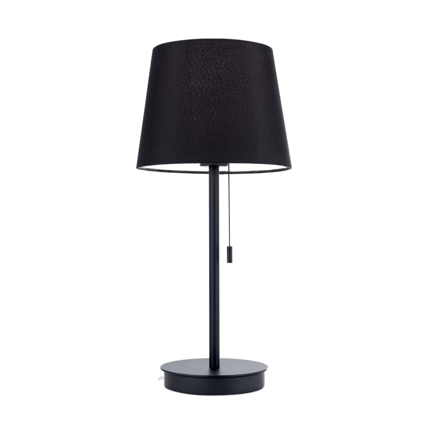 Stona lampa sa USB portom LUDWIG 1xE27/40W/230V 50 cm crno