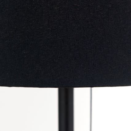 Stona lampa sa USB portom LUDWIG 1xE27/40W/230V 50 cm crno