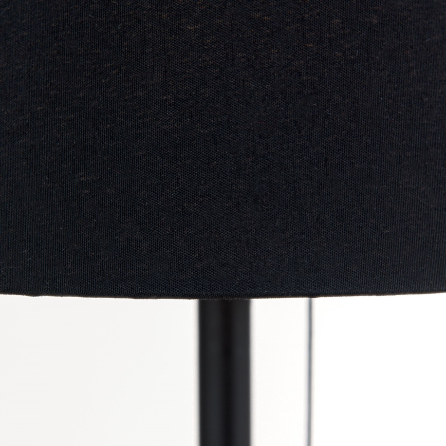 Stona lampa sa USB portom LUDWIG 1xE27/40W/230V 50 cm crno