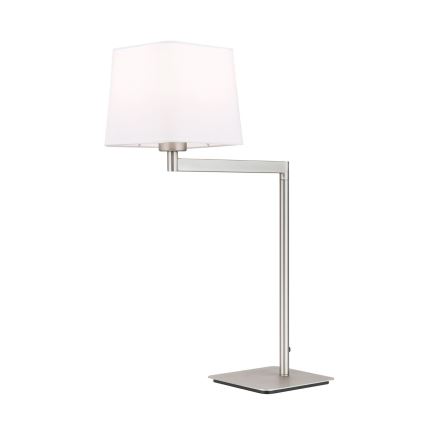 Stona lampa CARLTON 1xE27/40W/230V bela/mat krom