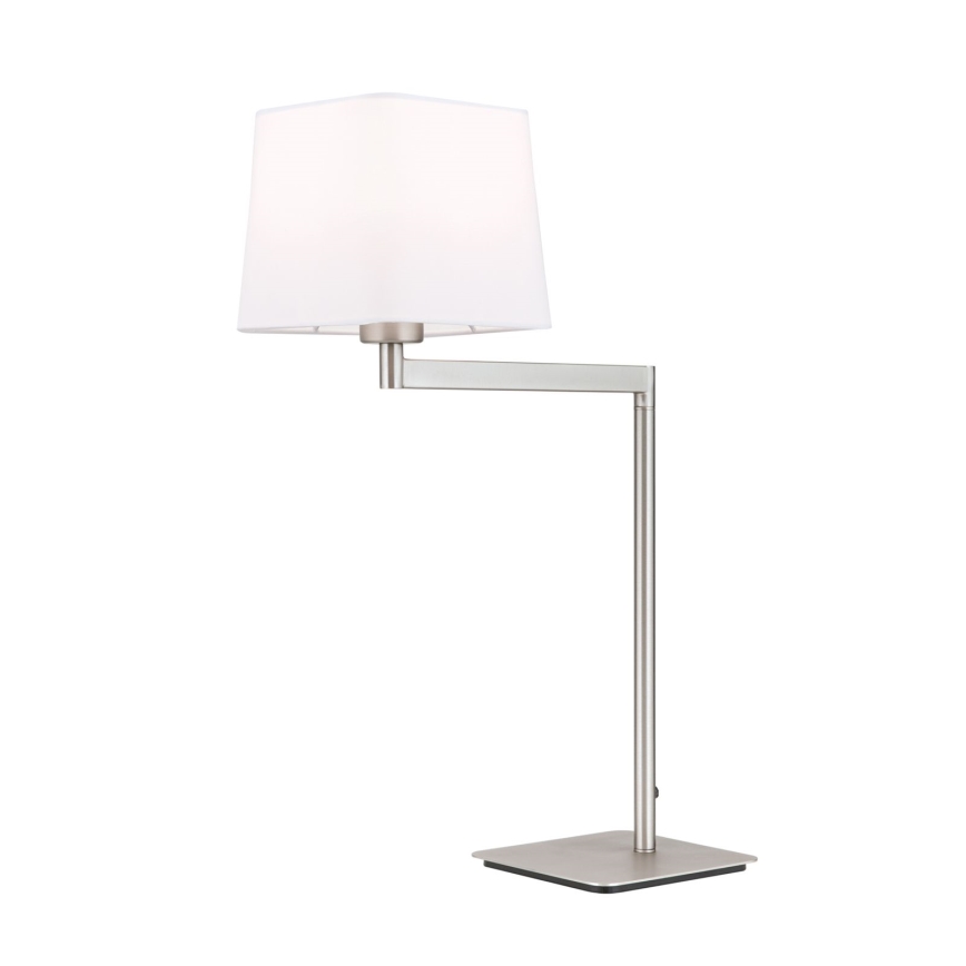 Stona lampa CARLTON 1xE27/40W/230V bela/mat krom