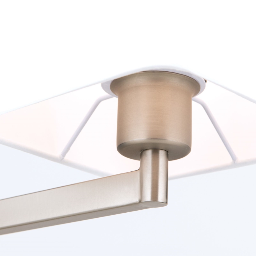 Stona lampa CARLTON 1xE27/40W/230V bela/mat krom