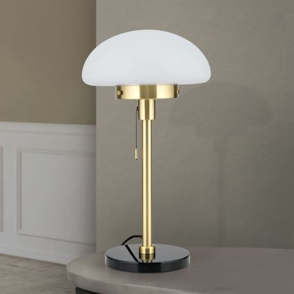 Stona lampa SPARTA 1xE27/40W/230V zlatna/crno