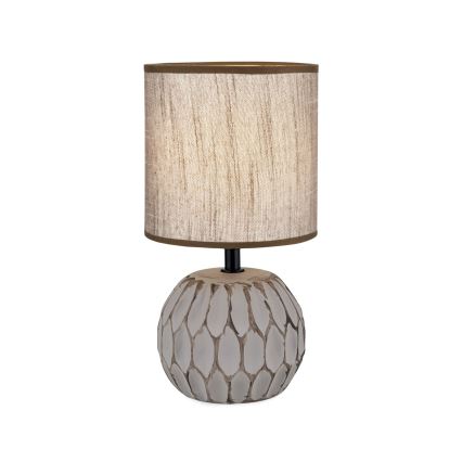 Stona lampa PINIA 1xE14/25W/230V keramika bež/sivo