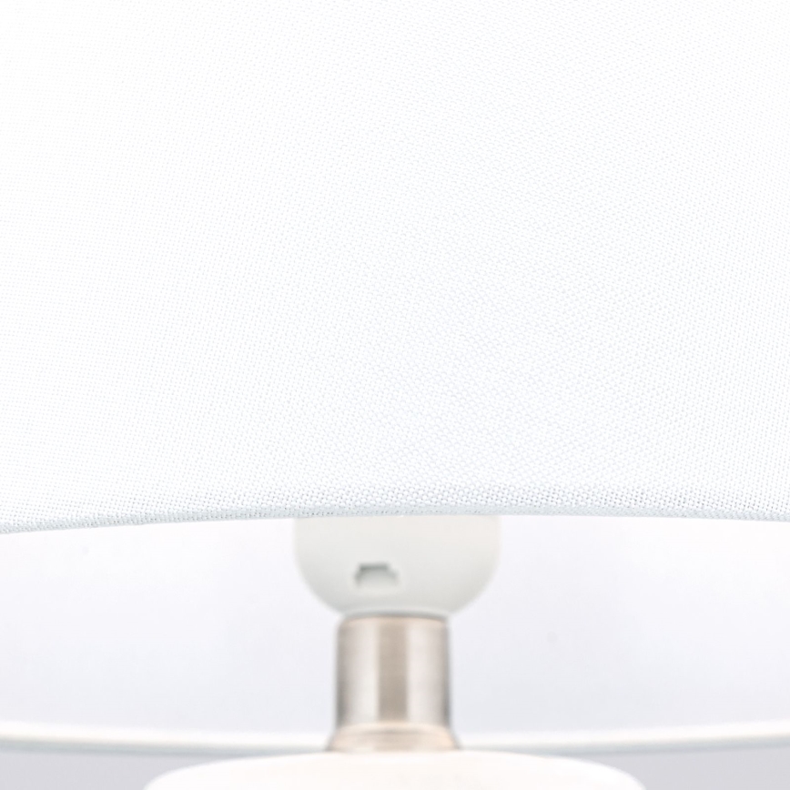 Stona lampa CORAL 1xE27/40W/230V keramika/bela