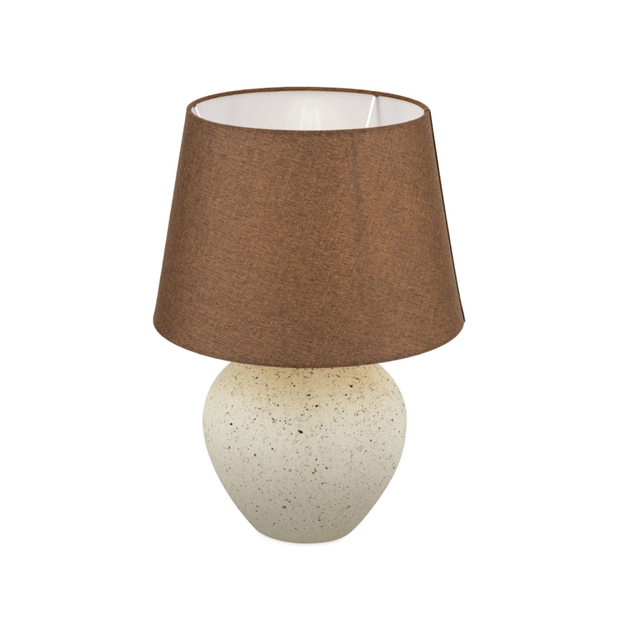 Stona lampa MASAI 1xE27/40W/230V keramika braon/bež