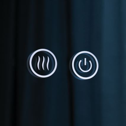 LED zidno ogledalo za kupatilo sa grejanjem i pozadinskim osvetljenjem FOCUS LED/30W/230V 3000/4200/6000K prečnik 100 cm IP44