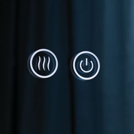 LED zidno kupatilsko ogledalo sa grejačem i pozadinskim osvetljenjem FOCUS LED/27W/230V 3000/4200/6000K Ø 80 cm IP44