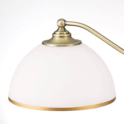 Luster na lancu OLD LAMP 3xE27/40W/230V pr. 65 cm bela/mesing