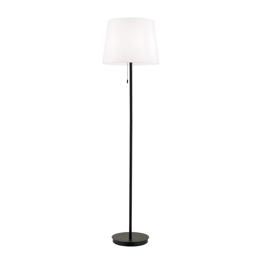 Podna lampa LUDWIG 1xE27/40W/230V bela/crno