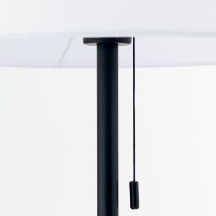 Podna lampa LUDWIG 1xE27/40W/230V bela/crno