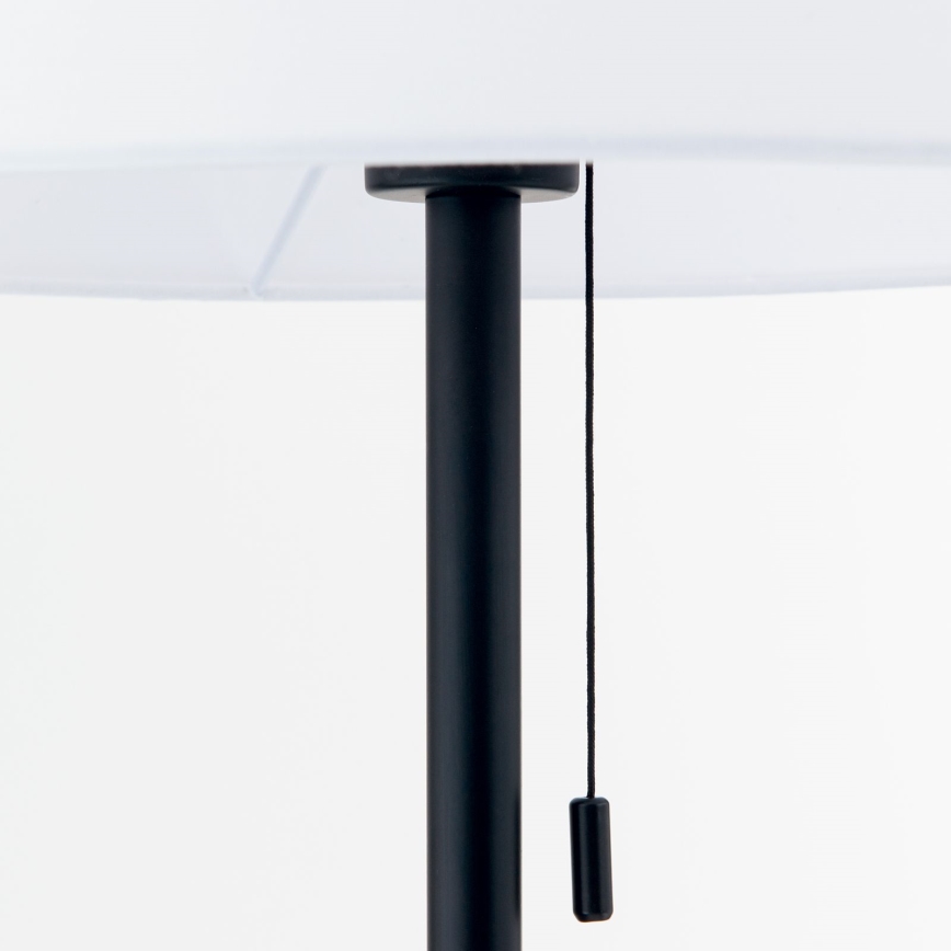 Podna lampa LUDWIG 1xE27/40W/230V bela/crno