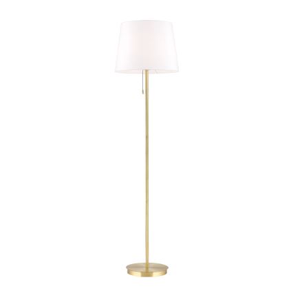 Podna lampa LUDWIG 1xE27/40W/230V bela/zlatna