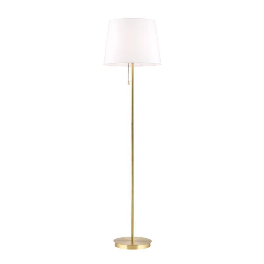 Podna lampa LUDWIG 1xE27/40W/230V bela/zlatna