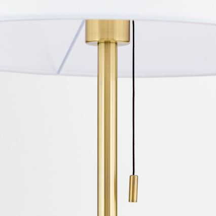 Podna lampa LUDWIG 1xE27/40W/230V bela/zlatna