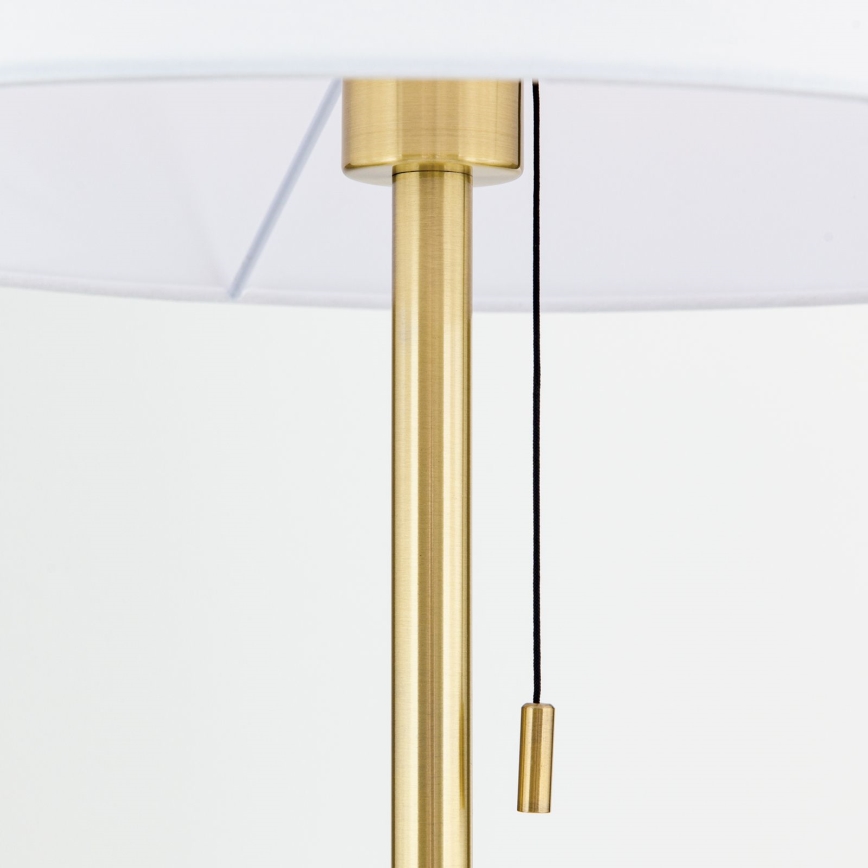 Podna lampa LUDWIG 1xE27/40W/230V bela/zlatna