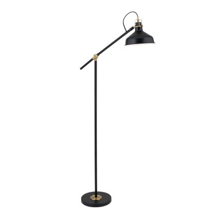 Podna lampa SCHILLER 1xE27/40W/230V crno/bronzana
