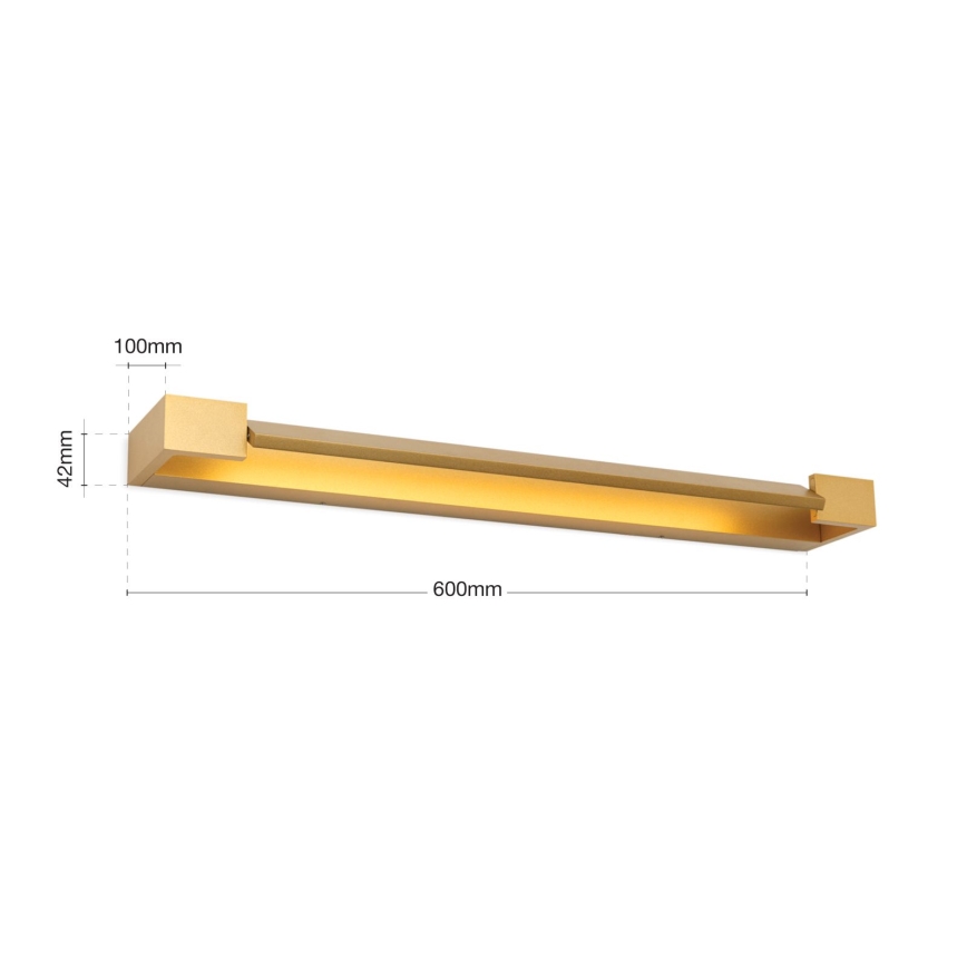 LED Rasveta za ogledalo u kupatilu MARILYN LED/18W/230V 60 cm IP44 zlatna