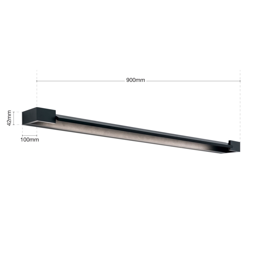 LED Rasveta za ogledalo u kupatilu MARILYN LED/24W/230V 90 cm IP44 crno