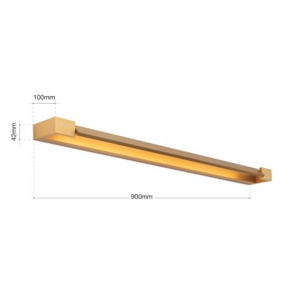 LED Rasveta za ogledalo u kupatilu MARILYN LED/24W/230V 90 cm IP44 zlatna