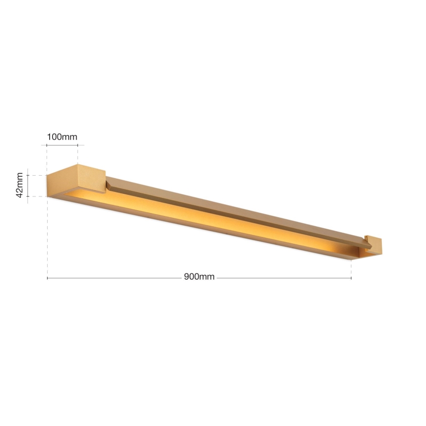 LED Rasveta za ogledalo u kupatilu MARILYN LED/24W/230V 90 cm IP44 zlatna