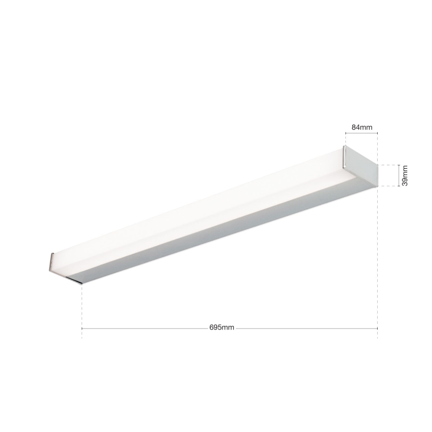 LED Osvetljenje ogledala MARILYN LED/17W/230V 69,5 cm sjajni krom