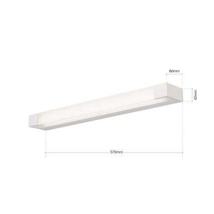 LED Rasveta za ogledalo u kupatilu MARILYN LED/21W/230V 57 cm IP44 bela