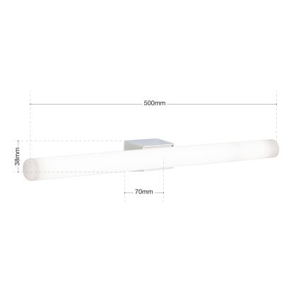 LED Zidna lampa VISAGIST 1xS14d/8W/230V bela