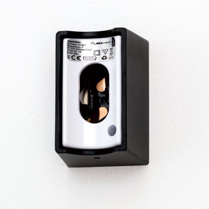 LED Zidna lampa VISAGIST 1xS14d/8W/230V crno