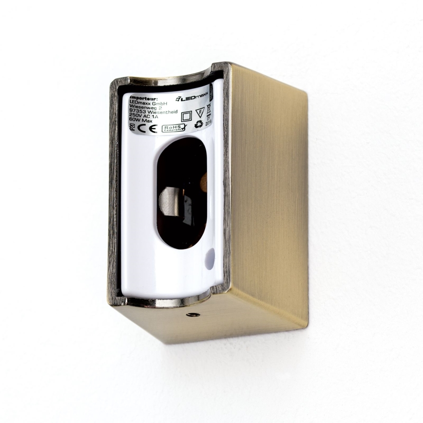 LED Zidna lampa VISAGIST 1xS14d/8W/230V mesing